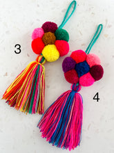 Load image into Gallery viewer, PomPom Flower Tassel-Multicolors
