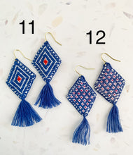Load image into Gallery viewer, Papalote &quot;Kite&quot; Woven Earrings-Bright colors

