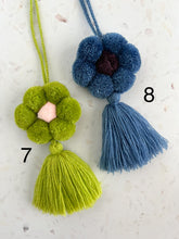 Load image into Gallery viewer, PomPom Flower Tassel-Solid Colors
