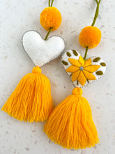 Load image into Gallery viewer, Sunflower Pompom Tassel
